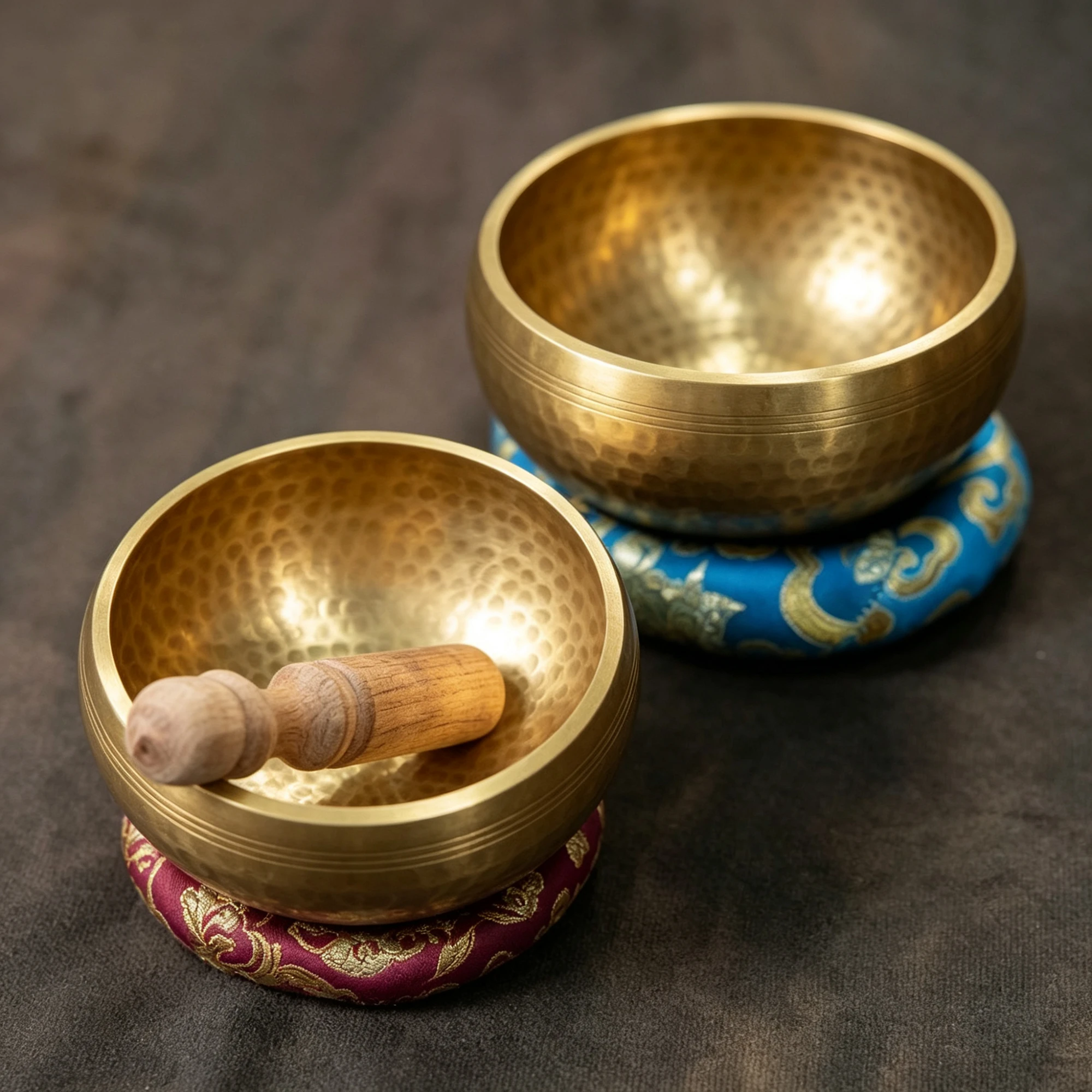 Golden Singing Bowl Set of 2 – Layer the Silence - Image 2